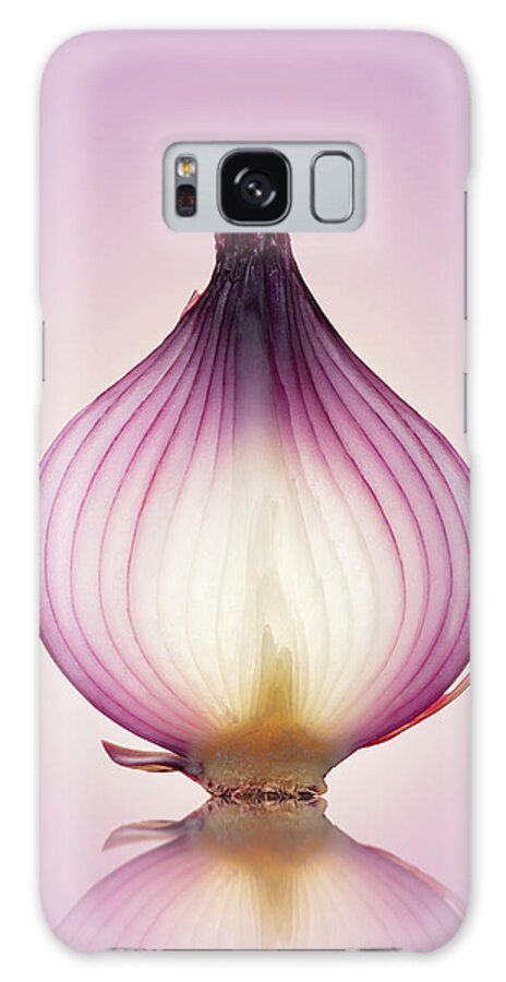 Red Galaxy Case featuring the photograph Red Onion Translucent layers by Johan Swanepoel