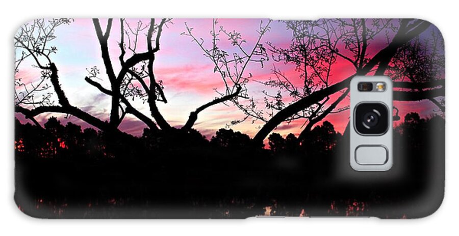  Galaxy Case featuring the photograph Red Sky in Morning by Elizabeth Harllee