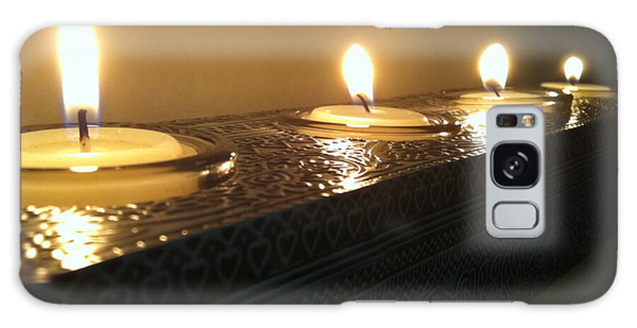 Candles Galaxy Case featuring the photograph Reflection by Vonda Lawson-Rosa
