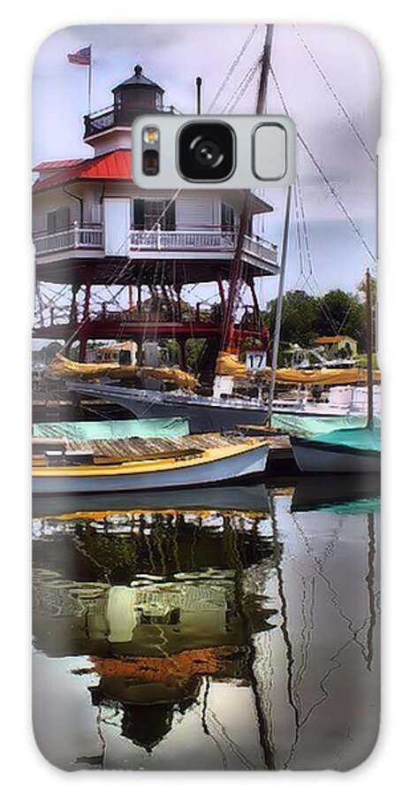 Landscape Galaxy Case featuring the photograph Reflections On Golden Creek by Robert McCubbin