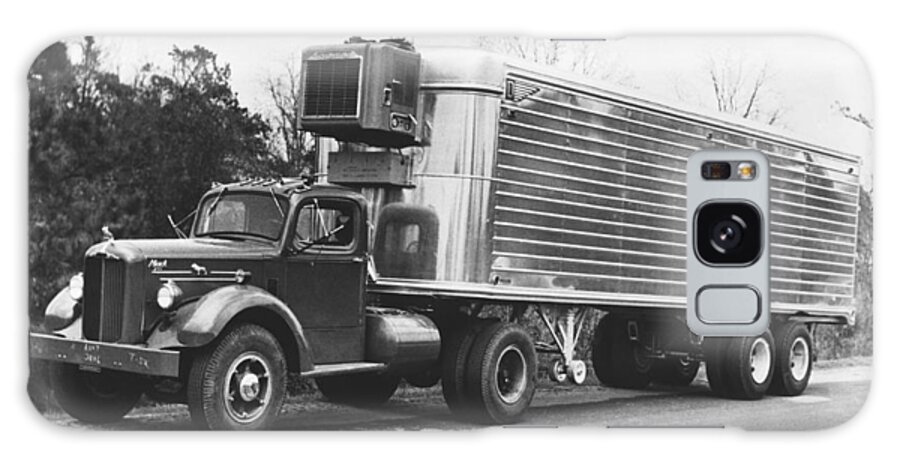 1940s Galaxy Case featuring the photograph Refrigerated Semi Trailer by Underwood Archives