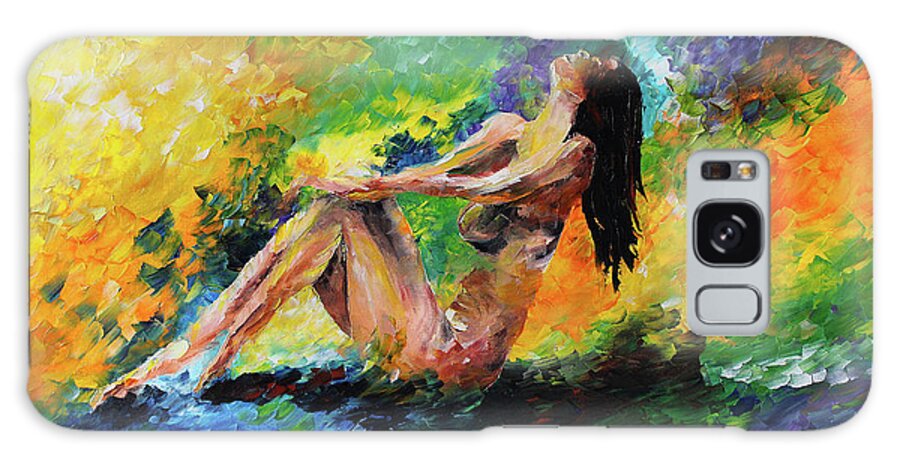 Women Galaxy Case featuring the painting Relaxation by Kevin Brown