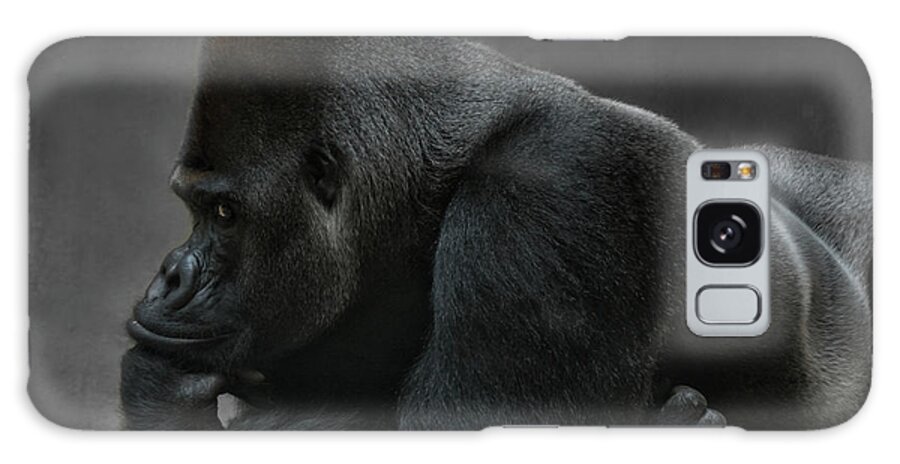 Portrait Galaxy Case featuring the photograph Relaxed Silverback by Joachim G Pinkawa