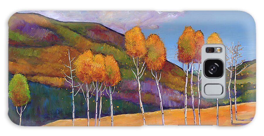 Autumn Aspen Galaxy Case featuring the painting Reminiscing by Johnathan Harris