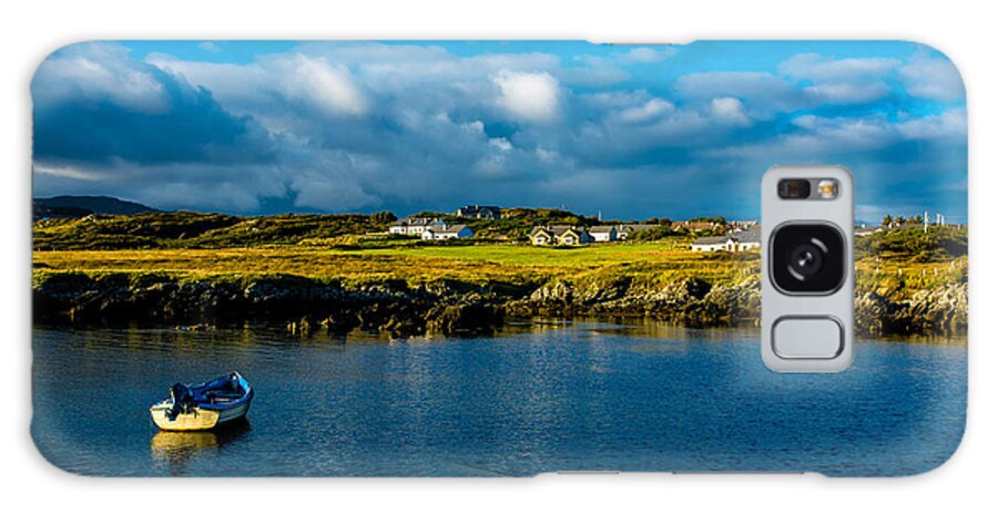 Ireland Galaxy Case featuring the photograph Remote Village and Harbor near Donegal in Ireland by Andreas Berthold
