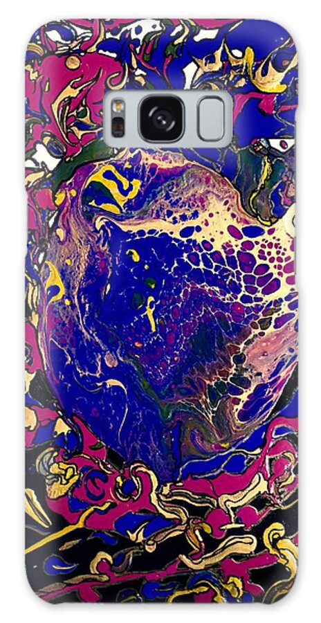 Abstract Galaxy S8 Case featuring the painting Renaissance Splash by Rae Chichilnitsky