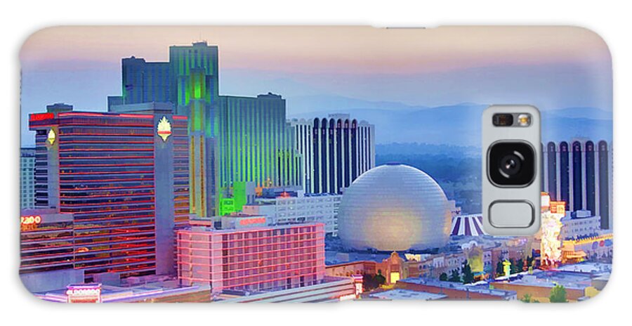 Reno Galaxy Case featuring the photograph Reno at Sunset by Ricky Barnard