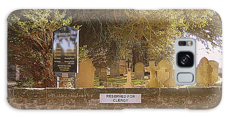 Reserved For Clergy Galaxy Case featuring the photograph Reserved for Clergy by Andy Thompson