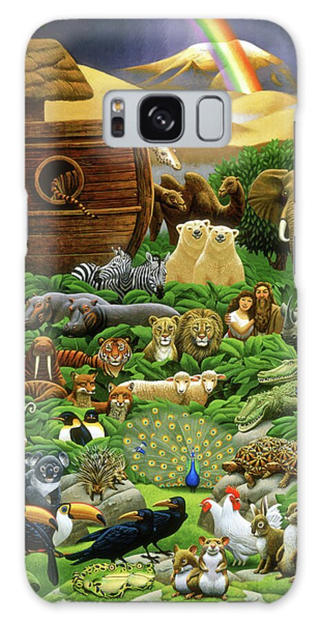 Noah's Ark Galaxy Case featuring the painting Return of the Ark by Chris Miles