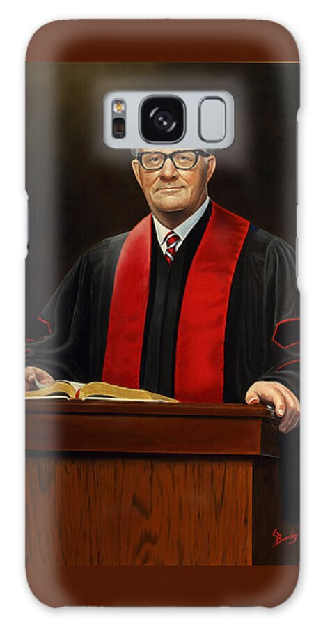 Pastor Galaxy Case featuring the painting Rev Joe Phillips by Glenn Beasley