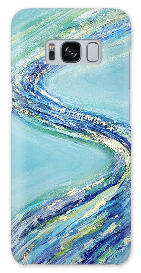 Rivers Of Living Water Galaxy Case featuring the painting Revelation 7 17 by Deb Brown Maher