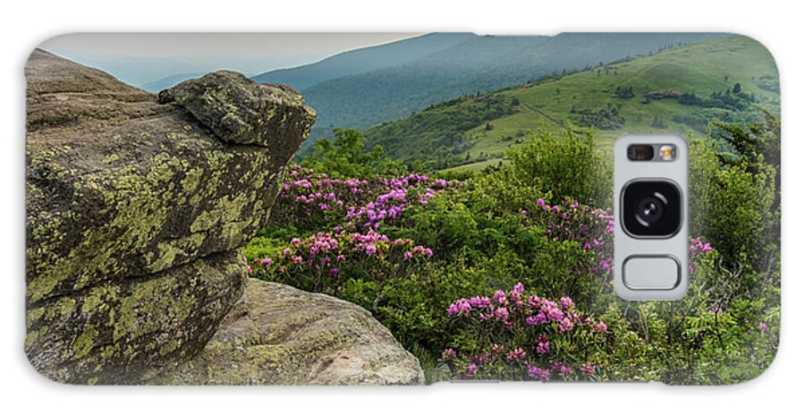 Adventure Galaxy Case featuring the photograph Rhododendron From the Keyhold view on Jane Bald by Kelly VanDellen