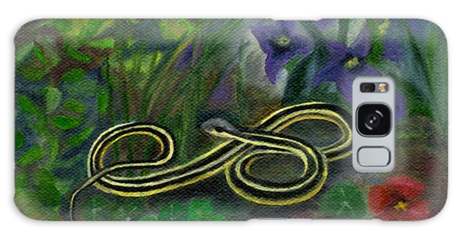 Flowers Galaxy Case featuring the painting Ribbon Snake by FT McKinstry