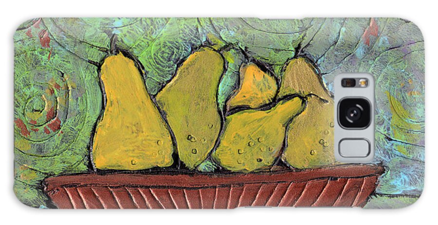 Pears Galaxy Case featuring the painting Richmond Pears by Wayne Potrafka