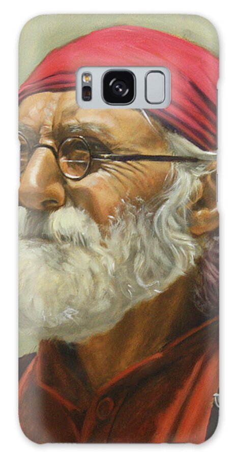 Mountain Man Galaxy Case featuring the painting Rickabod at High Noon by Todd Cooper