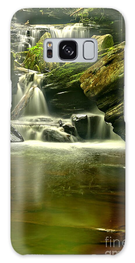 Ricketts Glen Galaxy Case featuring the photograph Ricketts Glen Reflections by Adam Jewell