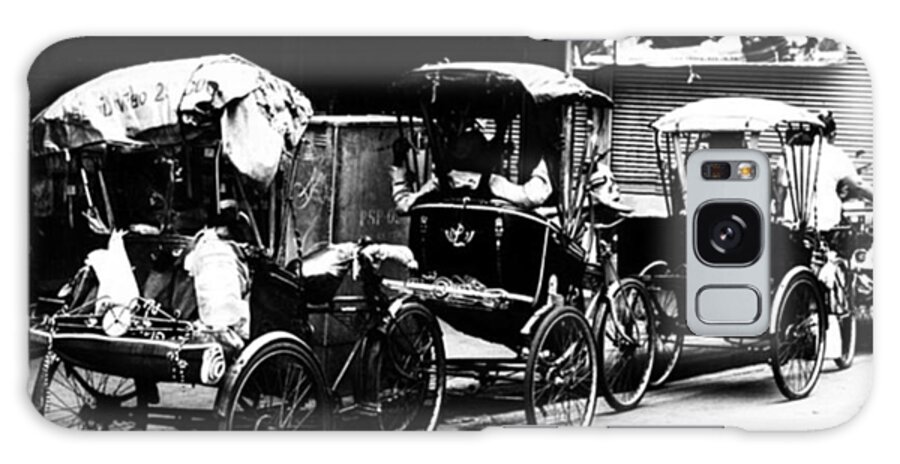 Taxi Galaxy Case featuring the photograph #rickshaw #taxi #travel #traveling by Georgia Clare
