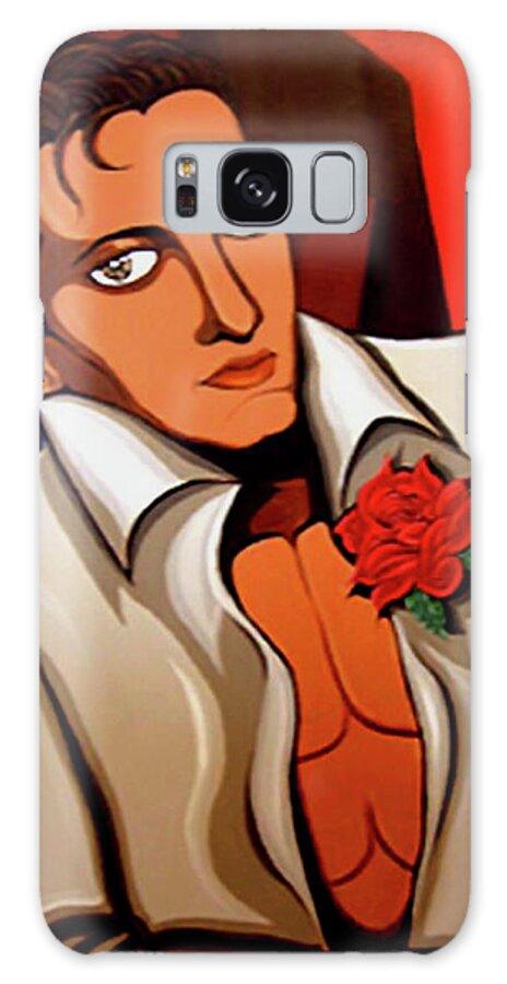 Art Deco Galaxy Case featuring the painting Rico by Tara Hutton