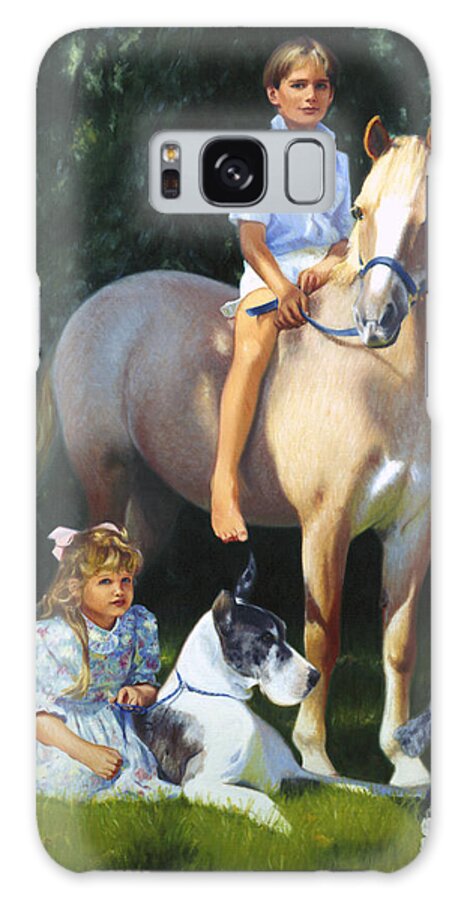 Horse Galaxy Case featuring the painting Riding High by Candace Lovely