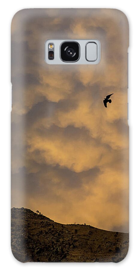 Sunset Galaxy Case featuring the photograph Riding the storm by Martin Gollery