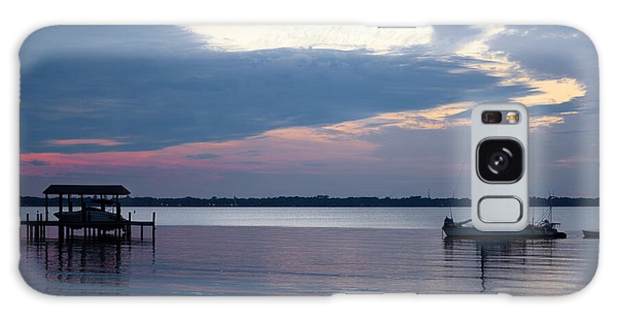 View From Walter Jones Memorial Park In Mandarin Galaxy Case featuring the photograph River Sunset by Anthony Baatz