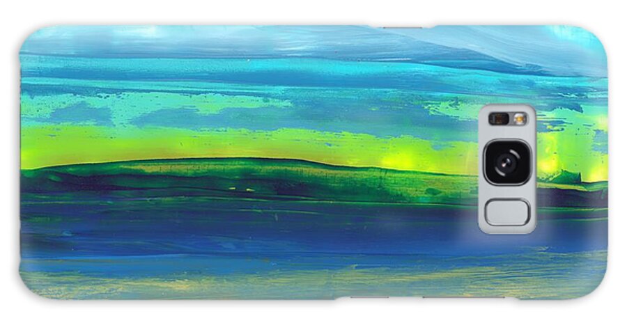What Get For Galaxy Case featuring the painting Riverbank Green by Corinne Carroll
