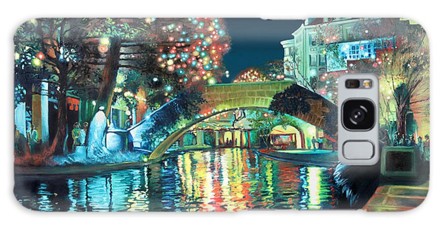 Landscape Galaxy Case featuring the painting Riverwalk by Baron Dixon