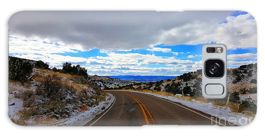 Southwest Landscape Galaxy Case featuring the photograph Road to blue skys by Robert WK Clark