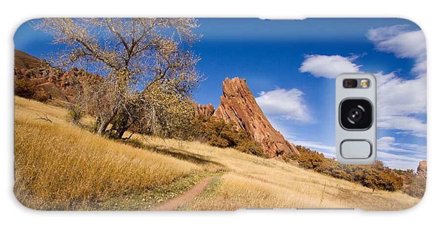 Landscape Galaxy Case featuring the photograph Road to the Rocky Blue by Andrew Serff