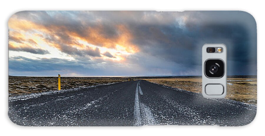 Iceland Galaxy Case featuring the photograph Road to the Sky by Alex Blondeau