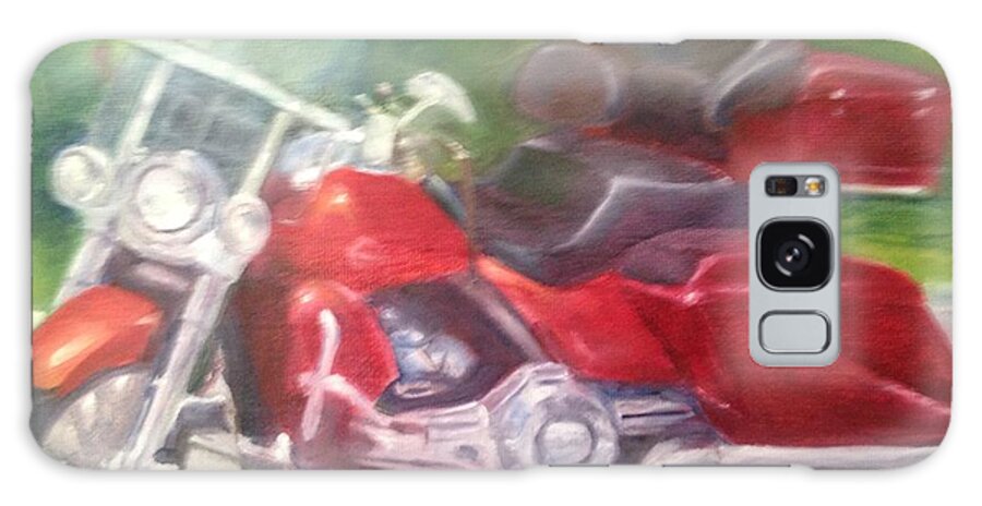 Roadkingcvo Galaxy Case featuring the painting Roadkingcvo by Sheila Mashaw
