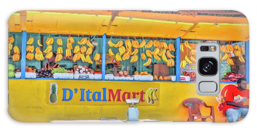 Trinidad Galaxy Case featuring the photograph Roadside Vendor by Nadia Sanowar