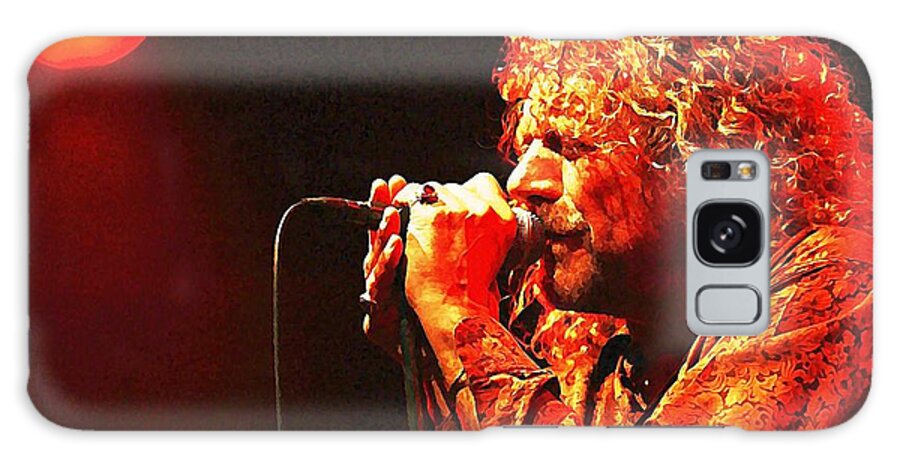 Robert Plant Galaxy Case featuring the painting Robert Plant by John Malone
