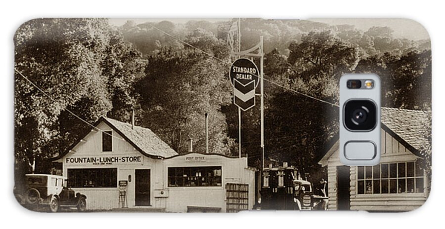 Rosie's Cracker Galaxy Case featuring the photograph Robles Del Rio store, Rosie's Cracker Barrel store, Carmel Valley 1933 by Monterey County Historical Society