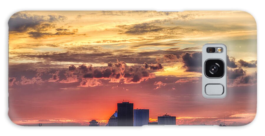 Rochester Skyline Galaxy Case featuring the photograph Rochester Skyline by Mark Papke
