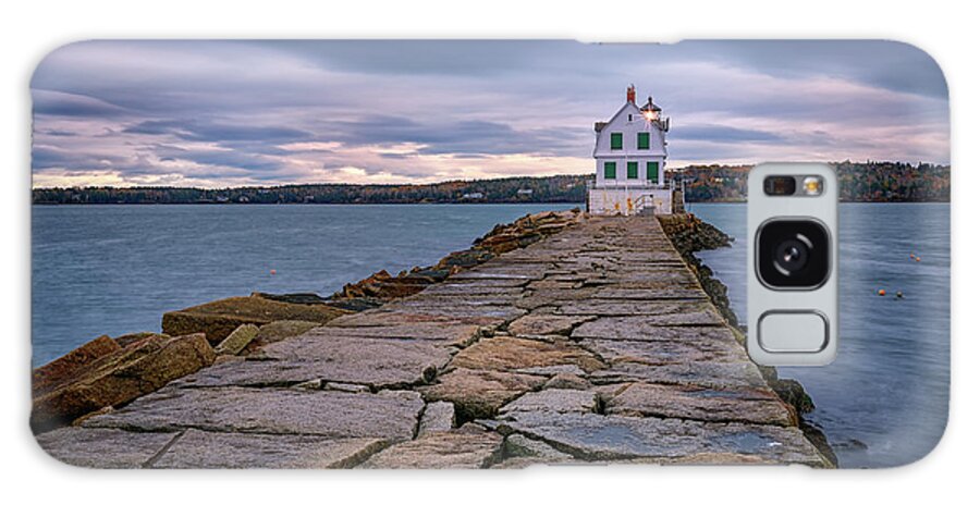 Rockland Galaxy Case featuring the photograph Rockland Harbor Breakwater Light by Rick Berk