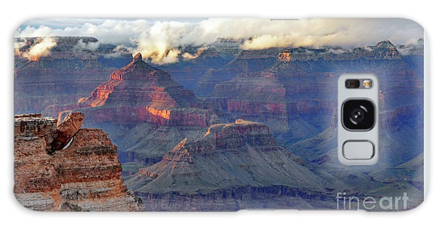 Creation Galaxy Case featuring the photograph Rocks Fall into Place by Debby Pueschel