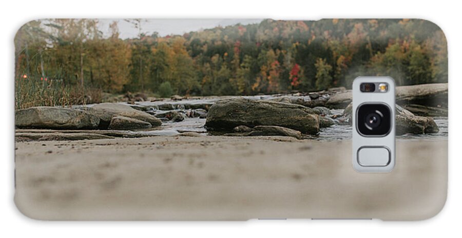 Cumberland Falls Galaxy Case featuring the photograph Rocks on Cumberland River by Amber Flowers