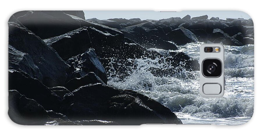 Rocks Galaxy S8 Case featuring the photograph Rocks on the Jetti at Cocoa Beach by Theresa Cangelosi