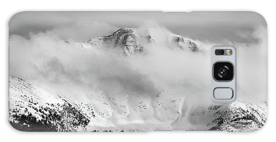 Rocky Mountains Galaxy Case featuring the photograph Rocky Mountain Snowy Peak by Stephen Holst