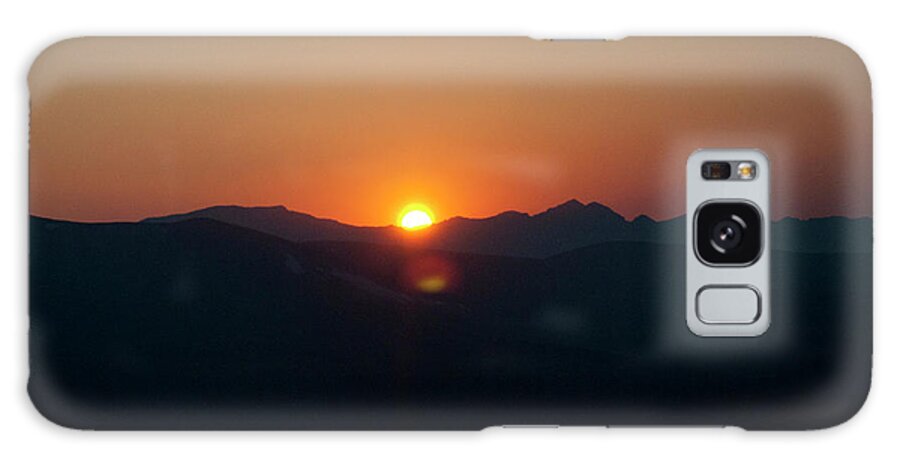 Sun Galaxy Case featuring the photograph Rocky Mountain Sunset by Julia McHugh