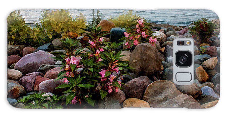 Rocky Shores Galaxy Case featuring the photograph Rocky Shores of Lake St. Clair- Michigan by Joann Copeland-Paul
