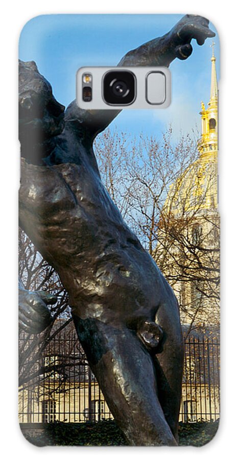 Lawrence Galaxy Case featuring the photograph Rodin Playing With Napoleon by Lawrence Boothby