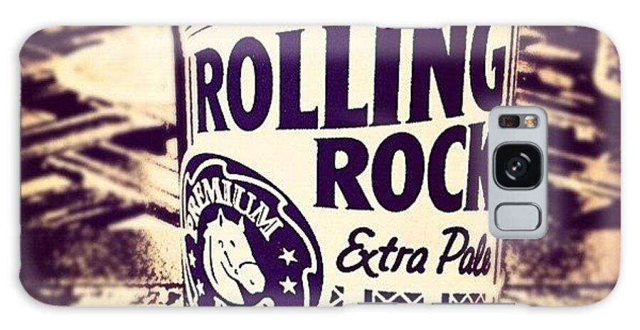 Stcatherines Galaxy Case featuring the photograph Rolling Rock. #american #beer by Marc Plouffe