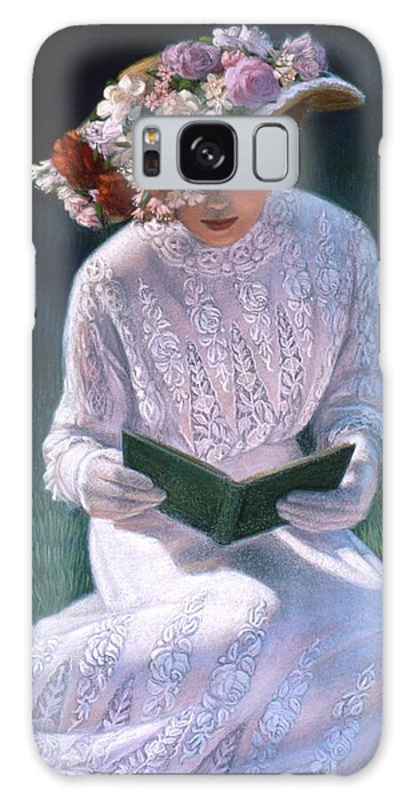 Woman Galaxy Case featuring the painting Romantic Novel by Sue Halstenberg