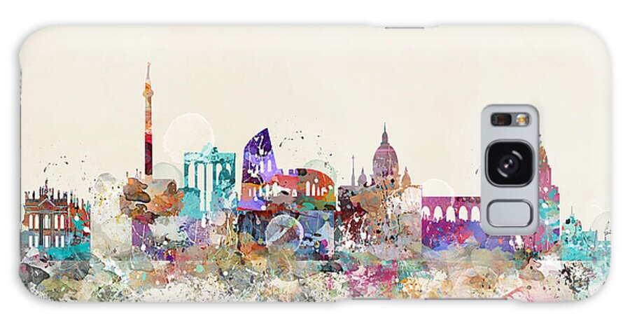 Rome Galaxy Case featuring the painting Rome Italy Skyline by Bri Buckley