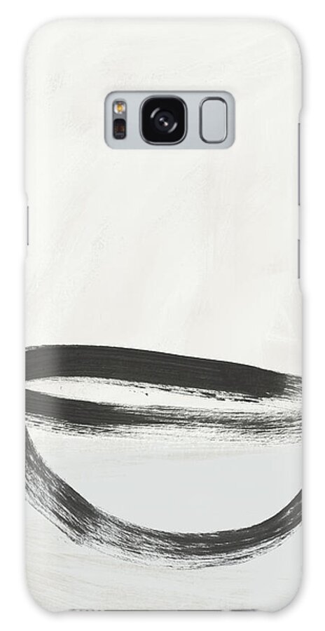 Abstract Galaxy Case featuring the painting Room To Receive 1- Zen Abstract Art by Linda Woods by Linda Woods
