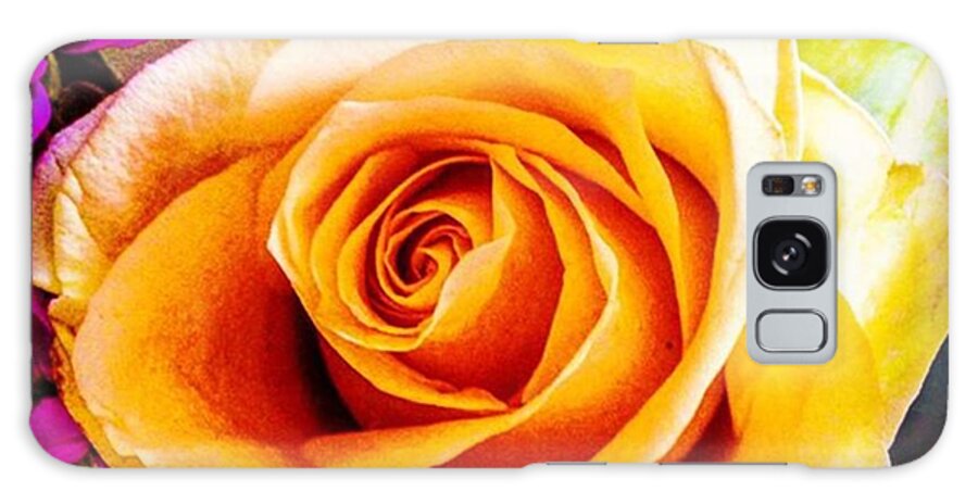 Oil Galaxy Case featuring the photograph #rose #beauty #delivery #decoration by Sam Stratton