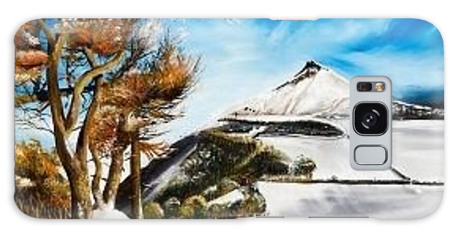 Rosesberry Galaxy Case featuring the painting Roseberry topping by John Palliser