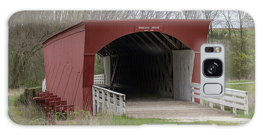 Architecture Galaxy Case featuring the photograph Roseman Covered Bridge - Madison County - Iowa by Teresa Wilson